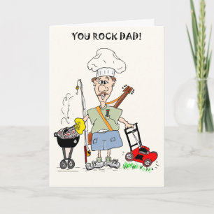 YOU ROCK HAPPY FATHER'S DAY CARD KAART