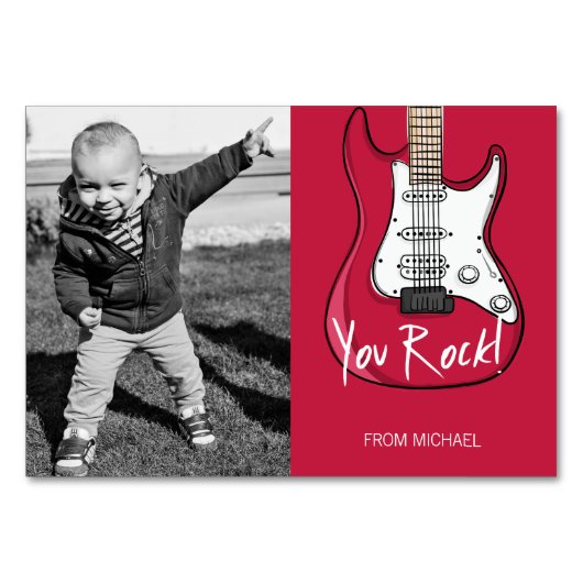 You Rock Kids Classroom Valentine Carte photo (Devant)