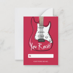 You Rock Kinder Classroom Valentijn Card, 100 pk Notitiekaartje