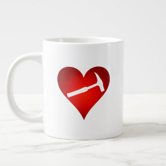 You Rock My World: Rock Hammer Heart Extra Grote Beker