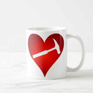 You Rock My World: Rock Hammer Heart (linkshandig) Koffiemok