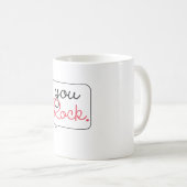 You Rock Speech Bubble Mok (Voorkant rechts)