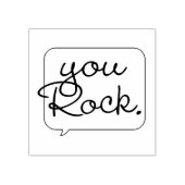 You Rock Speech Bubble Rubber Art Stamp Rubberstempel (Afrduk)