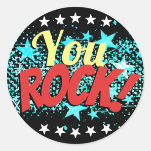 You Rock sterren werknemer herkenning stickers