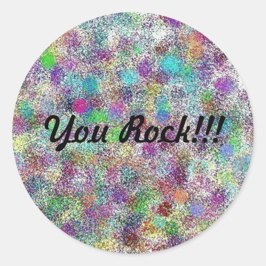 "You Rock!!!!" sticker (Voorkant)