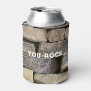 You Rock Stone Wall Stacked Rocks Aangepaste tekst Blikjeskoeler