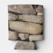 You Rock Stone Wall Stacked Rocks Aangepaste tekst Blikjeskoeler (Achterkant)