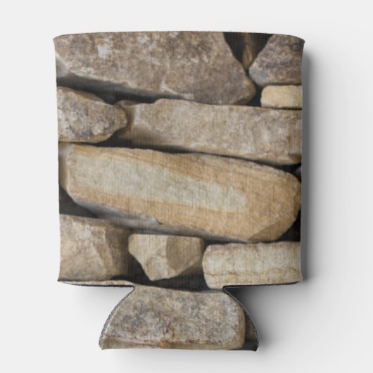 You Rock Stone Wall Stacked Rocks Aangepaste tekst Blikjeskoeler (Achterkant)