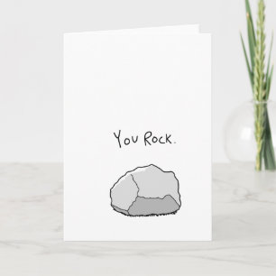"You Rock"-Wenskaart Kaart