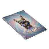 You Rock - Whimsical designed Spiral notebook Notitieboek (Rechterzijde)