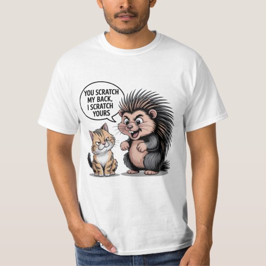 You Scratch My Back Cute Funny T-Shirt Gift For Hi (Devant)