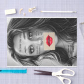 You Should Smile More Decoupage Paper Red Lips Tissuepapier (Craft)