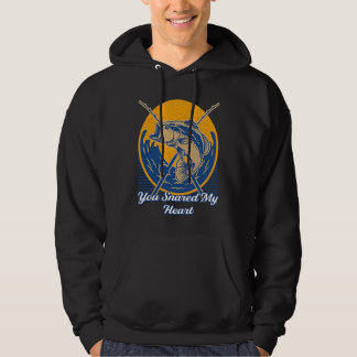 You Snared My Heart Happiness Love Positive Heart  Hoodie