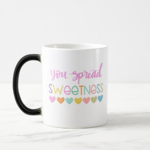 You Spread Sweetness - Cute Pastel Quote Design fo Magische Mok