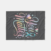 You Suicide Prevention Awareness  Fleece Deken (Voorkant (Horizontaal))