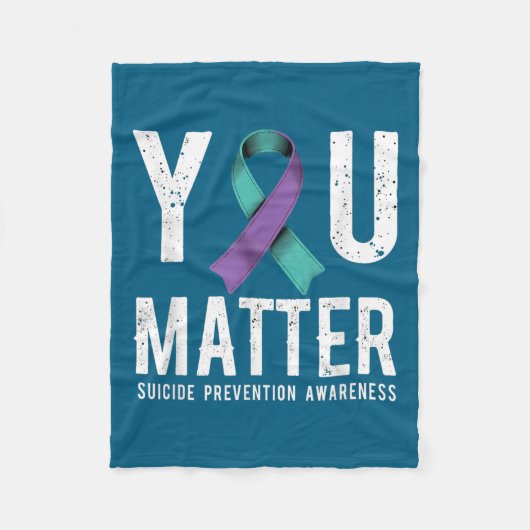 You Suicide Prevention Awareness  Fleece Deken (Voorkant)