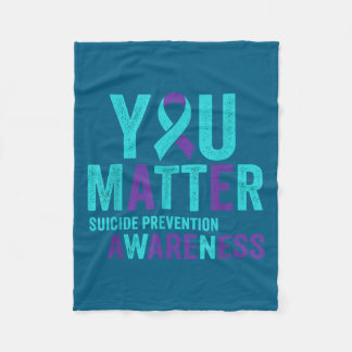 You Suicide Prevention Awareness Ribbon  Fleece Deken