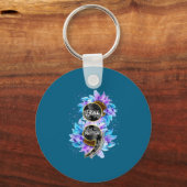 You Suicide Prevention Awareness Semicolon Sunflow Sleutelhanger (Voorkant)