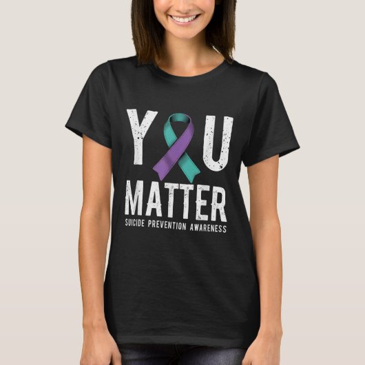 You Suicide Prevention Awareness  T-shirt (Voorkant)