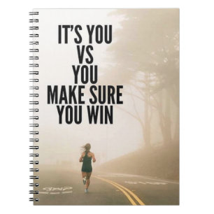 YOU vs YOU - Women's Workout Motivatie Notitieboek