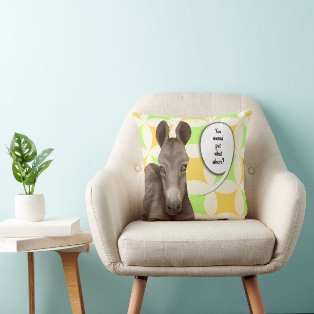 You wanna' put what where kussen (Stoel)