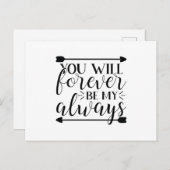 You will forever be my always briefkaart (Voorkant / Achterkant)