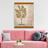 You will go out with Joy  Isaiah 55 verse  Canvas Afdruk (Insitu (Woonkamer))