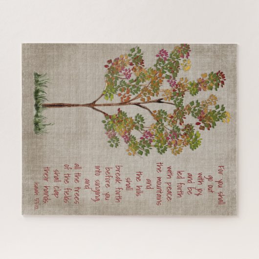 You will go out with Joy  Isaiah 55 verse  Legpuzzel (Horizontaal)