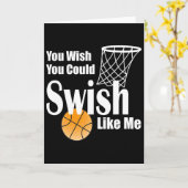 You Wish You Could Swish Like Me Sketll  Kaart (Gele Bloem)