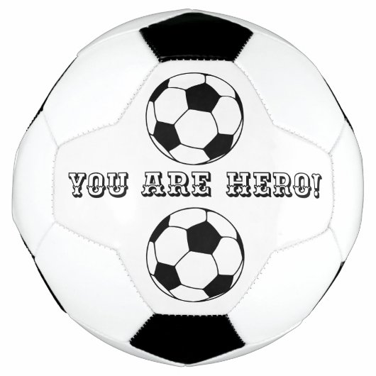 Youb Sont Un Héros Soccer Ball (Devant)