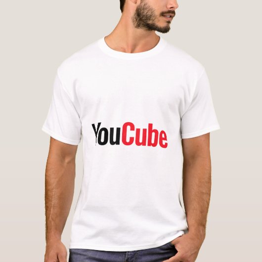 "YouCube " fake brand T-shirt (Voorkant)