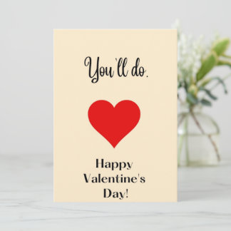 You'll do. feestdagenkaart