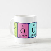 Younes nom de table périodique mug (Devant gauche)