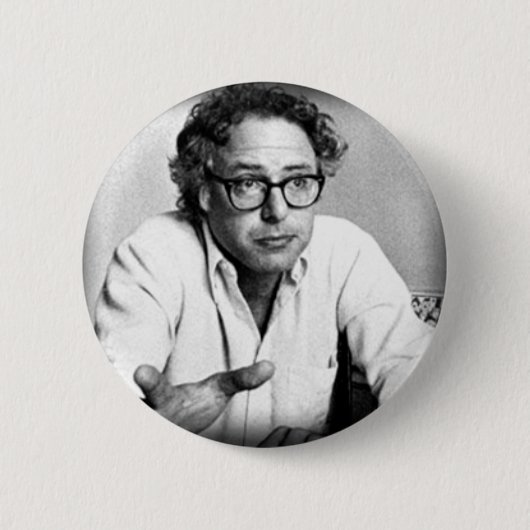 Young Activist Bernie Sanders Foto Button (Voorkant)