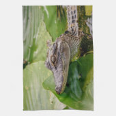 Young Alligator Theedoek (Verticaal)