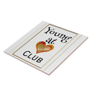 Young at Heart Club Keramische Tegels Tegeltje