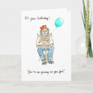 'Young at Heart' Verjaardag Kaart