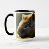 Young Australian Wombat, Café Mug (Gauche)