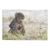 Young Baboon Kussensloop (Achterkant)