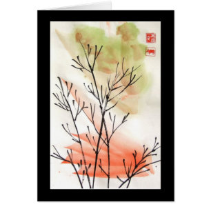 Young Bamboo Blank Card