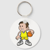 Young Basketball Player Sleutelhanger (Voorkant)