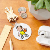 Young Basketball Player Sleutelhanger