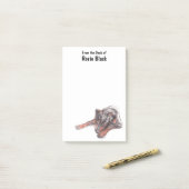 Young Black Dog Portrait Post-it® Notes (Op bureau)