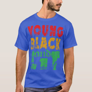 Young Black en Lit Pride African American History T-shirt