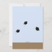 Young Boy Afstuderen Afstuderen Uitnodiging (Achterkant)