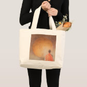 Young Buddhist Monk en Gong Bhutan 2010 Grote Tote Bag (Voorkant (product))