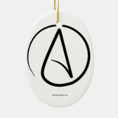 Young Charles Darwin Portrait Oval Ornament (Achterkant)