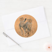Young Cheetahs (gemeente) Running Ronde Sticker (Envelop)