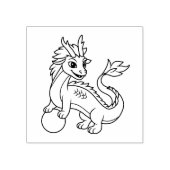 Young Chinese Dragon Rubberstempel (Afrduk)