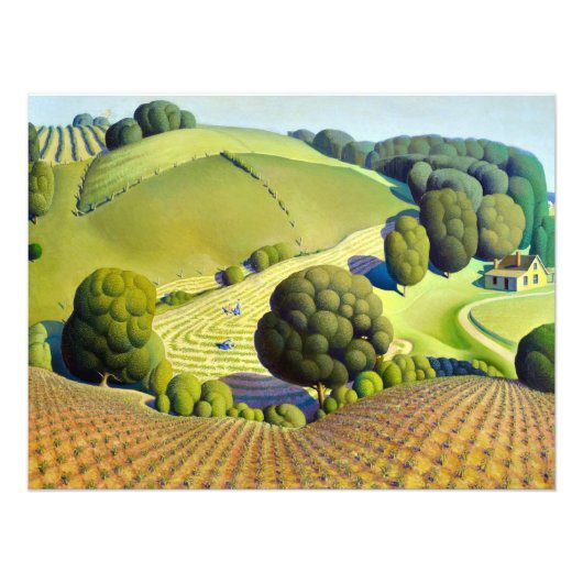 Young Corn van Grant Wood Foto Afdruk (Voorkant)